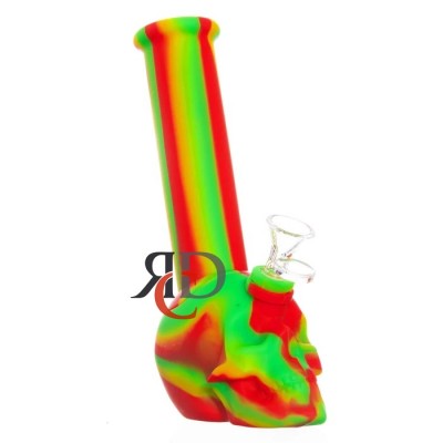 SILICONE WATER PIPE SKULL WPS138 1CT